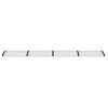 vidaXL Deurluifel 400x75 cm polycarbonaat zwart en transparant