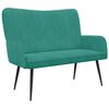 vidaXL Twee Persoons Sofa Turquoise 115 x 61 x 87 cm Fluweel