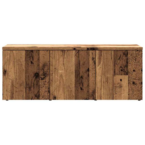vidaXL Tv-meubel 80x34x30 cm bewerkt hout oud houtkleurig
