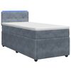 vidaXL Boxspringbed met matras Donkergrijs 80 x 200 cm Fluweel