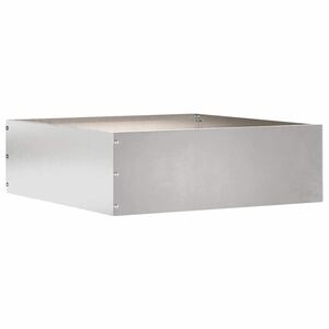 vidaXL Gazonrand 40 x 40 x 13 cm Roestvrij staal zilver