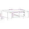 vidaXL Salontafel 100x54x40 cm bewerkt hout zwart