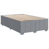 vidaXL Boxspring met matras stof lichtgrijs 120x190 cm