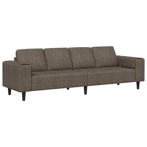 vidaXL Woonkamer Bank Donkergrijs 250 x 77 x 76 cm