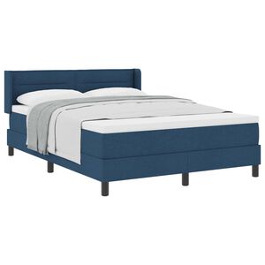 vidaXL Boxspringbed met matras Donkerblauw 200 x 160 cm Stof
