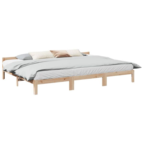 vidaXL Bedframe Family zonder matras 240x200 cm massief grenenhout