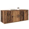 vidaXL Wandgemonteerde TV-kast Oud Hout 100 x 34,5 x 40 cm