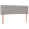 vidaXL Boxspring met matras stof lichtgrijs 140x190 cm
