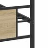 vidaXL Bedframe zonder matras hout sonoma eikenkleurig 75x190 cm