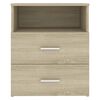 vidaXL Nachtkastjes 2 st 50x32x60 cm sonoma eikenkleurig