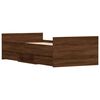 vidaXL Bedframe hoofd- en voeteneinde bruin eikenkleur 100x200 cm
