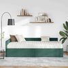 vidaXL Hoekbedframe met Matras Anders 2 pcs Groen Fluweel