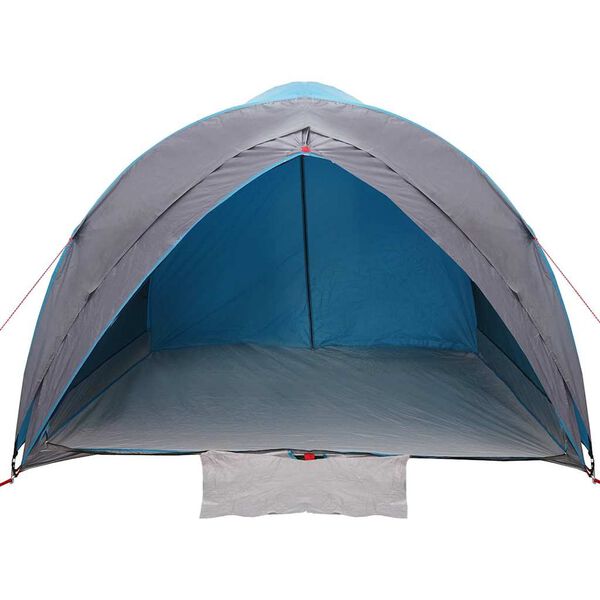 vidaXL Tunnel tent met dak met opslag Blauw 410 x 285 x 198 cm taft