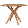 vidaXL Tuintafel rond &Oslash;110x75 cm massief acaciahout