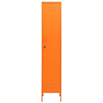 vidaXL Lockerkast 35x46x180 cm staal oranje