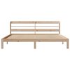 vidaXL Bedframe met hoofdbord massief grenenhout 200x200 cm
