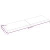 vidaXL Tafelblad natuurlijke rand 200x60x(2-4)cm eikenhout donkerbruin