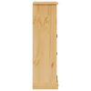 vidaXL Badkamerkast Corona 70x33x110 cm massief grenenhout