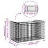 vidaXL Gabion Verhoogd Bed Zilver 50 x 100 x 60 cm