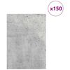 vidaXL Decorpanelen 150 pcs Beton Grijs 21 x 30 x 0,27 cm Bewerkt hout