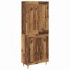 vidaXL Hoge kast Oud Hout 69,5 x 34 x 180 cm Bewerkt hout