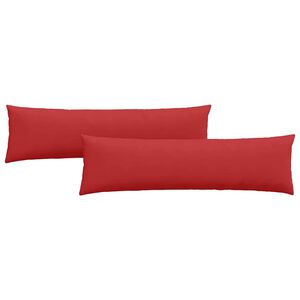 vidaXL Sofa Kussens 2 pcs Rood 145 x 40 cm Stof