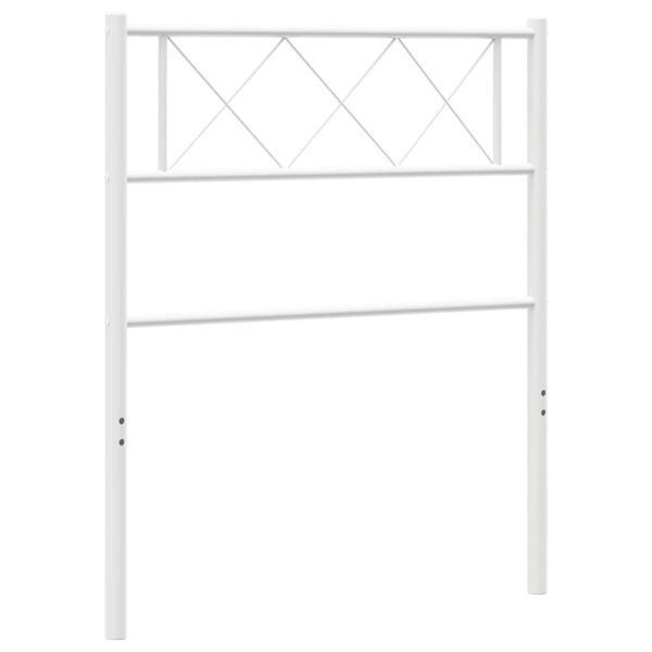 vidaXL Hoofdbord 107 cm metaal wit