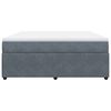 vidaXL Boxspring met matras fluweel donkergrijs 180x200 cm