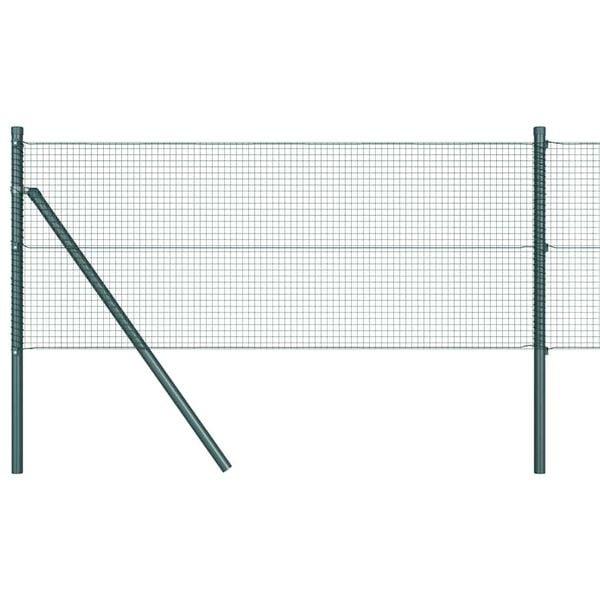 vidaXL Afrasteringspaal Groen 50 x 0,6 m (16 x 16 mm gaas)