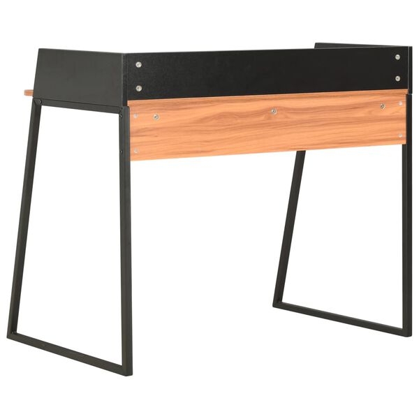 vidaXL Bureau 90x60x88 cm zwart en bruin