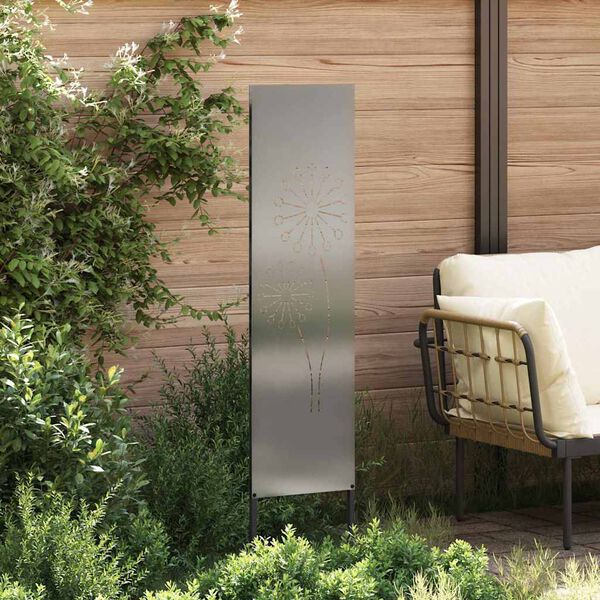 vidaXL Tuin Privacy Screen Zilver 32 x 140 cm Gegalvaniseerd staal