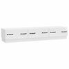 vidaXL TV-kast met lade Hoogglans Wit 147 x 34,5 x 27 cm Bewerkt hout