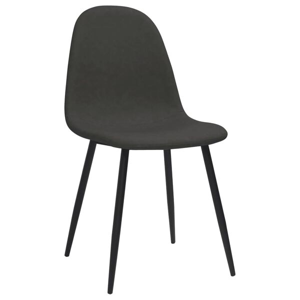 vidaXL Eetkamerstoelen 2 st 45x53,5x83 cm kunstleer zwart