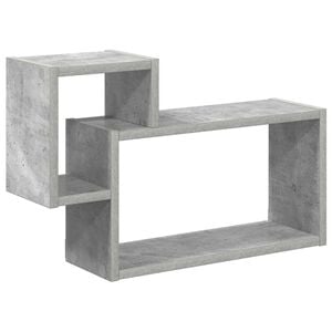 vidaXL Wandplank Muurmontage Grijs 55 x 15 x 35 cm Bewerkt hout