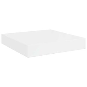 vidaXL Wandschap zwevend 23x23,5x3,8 cm MDF hoogglans wit