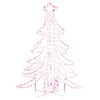 vidaXL Kerstfiguur kerstboom met warmwitte LED's 87x87x93 cm