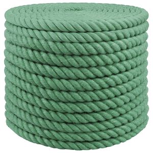 vidaXL Jute Touw 24 mm Groen 100% Tossa jute