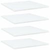 vidaXL Wandschappen 4 st 40x40x1,5 cm bewerkt hout wit