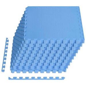 vidaXL Zwembad Grondmat 40 st Blauw 14,4 m&sup2; EVA Schuim