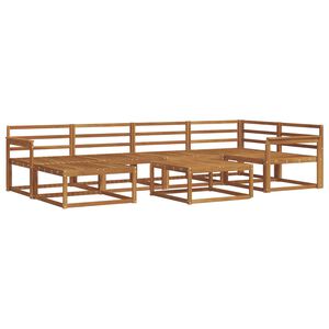 vidaXL Buiten bankenset 7 pcs Naturel Massief Acaciahout
