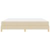 vidaXL Boxspringbed met matras Cr&egrave;me 200 x 200 cm Stof
