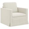 vidaXL Bank Cr&egrave;me 78 x 78 x 80 cm Fluweel