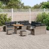 vidaXL Tuin Sofa Set 13 pcs Grijs poly rattan
