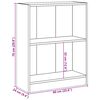 vidaXL Boekenkast 60x24x76 cm bewerkt hout sonoma eikenkleurig