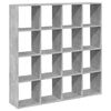 vidaXL Boekenkast 137,5x29x137,5 cm bewerkt hout betongrijs