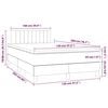 vidaXL Boxspring met matras fluweel donkergroen 120x200 cm