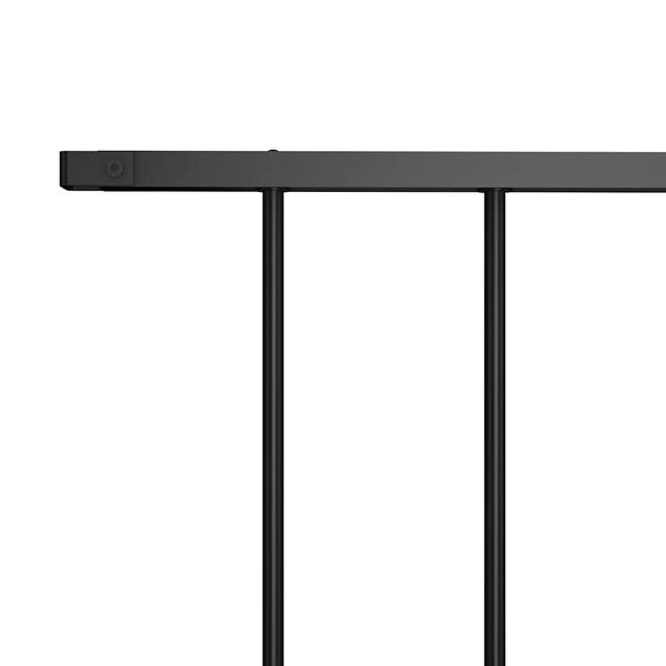 vidaXL Schuttingpaneel Woerden gepoedercoat staal 1,7 x 1,17 m zwart