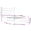 vidaXL Bedframe zonder matras metaal sonoma eikenkleurig 100x200 cm