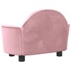 vidaXL Hondenmand 66x40x45 cm fluweel roze