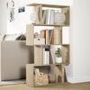 vidaXL Kamerscherm / boekenkast 4-laags 70x24x129 cm hout sonoma eiken